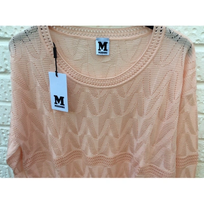 Pre-owned M Missoni Wool Jumper In Pink