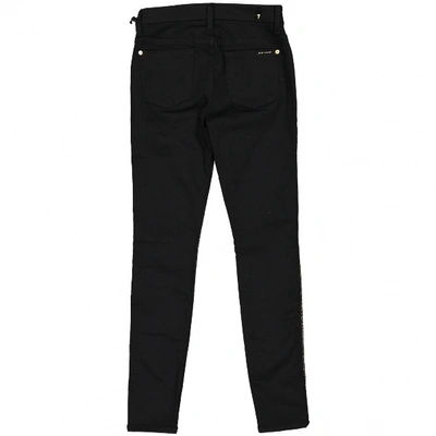 Pre-owned 7 For All Mankind Slim Pants In Black