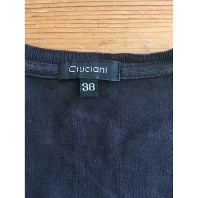 Pre-owned Cruciani Black Cotton Knitwear