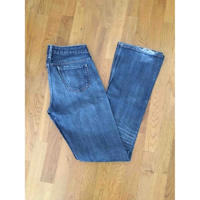 Pre-owned Earnest Sewn Blue Cotton Jeans