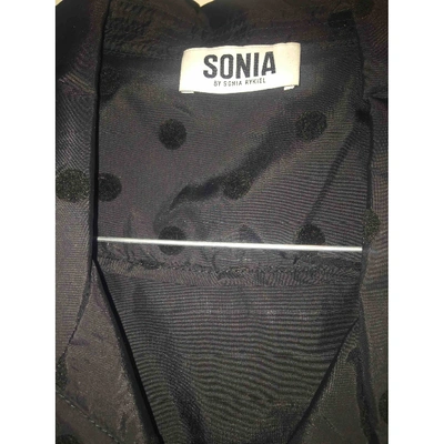 Pre-owned Sonia By Sonia Rykiel Trench Coat In Black