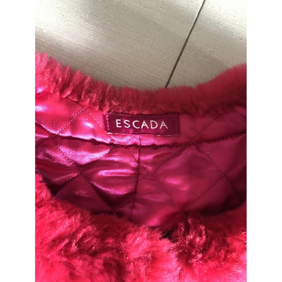 Pre-owned Escada Coat In Khaki