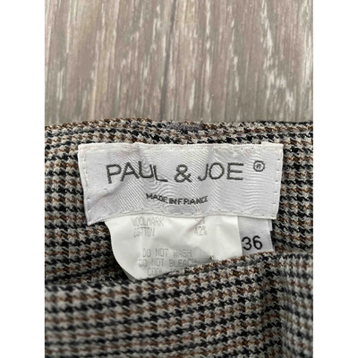 Pre-owned Paul & Joe Straight Pants In Beige