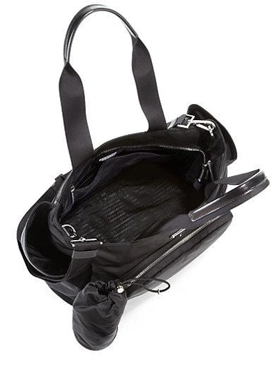 Shop Prada Nylon Diaper Bag In Black