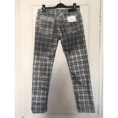 Pre-owned Faith Connexion Slim Pants In Silver