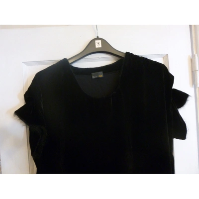 Pre-owned Fendi Velvet Mid-length Dress In Black