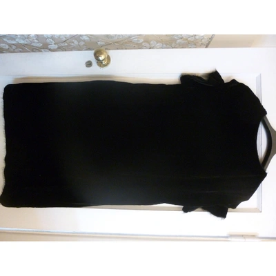 Pre-owned Fendi Velvet Mid-length Dress In Black
