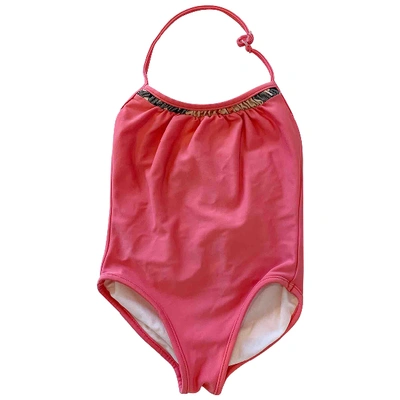 Pre-owned Burberry One-piece Swimsuit In Pink