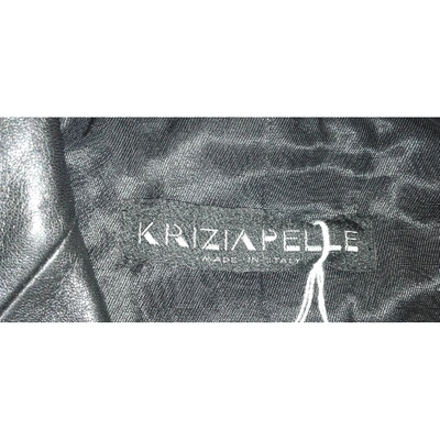 Pre-owned Krizia Black Leather Leather Jacket