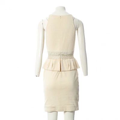 Pre-owned Giambattista Valli Mid-length Dress In Ecru