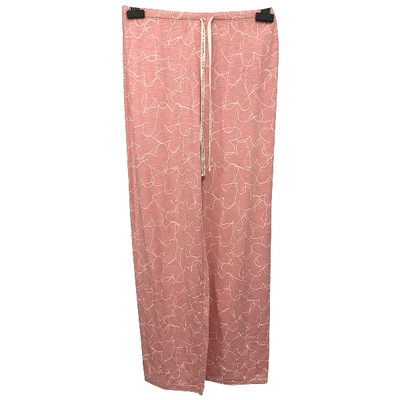 Pre-owned Kendall + Kylie Trousers In Pink
