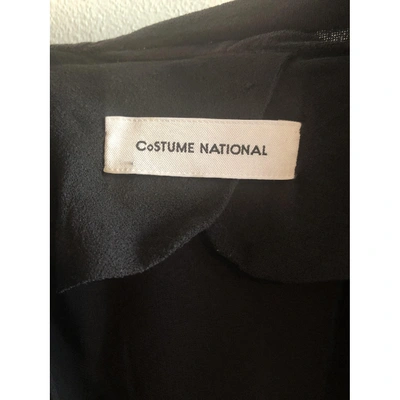 Pre-owned Costume National Wool Blouse In Anthracite