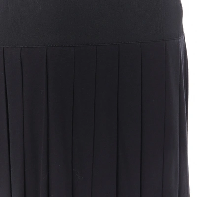 Pre-owned Yohji Yamamoto Wool Mid-length Skirt In Black
