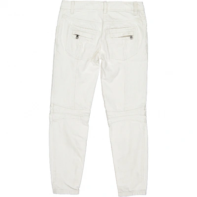 Pre-owned Balmain Short Jeans In White