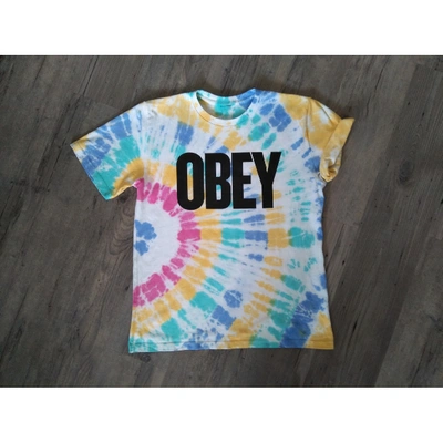 Pre-owned Obey Multicolour Cotton Top