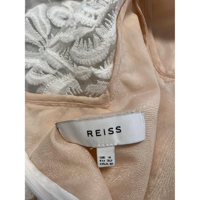 Pre-owned Reiss Mid-length Dress In White