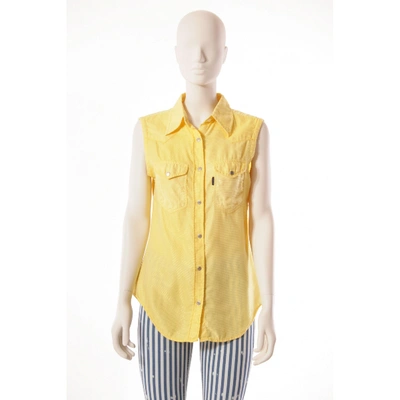Pre-owned Valentino Vest In Yellow