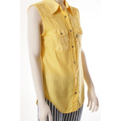 Pre-owned Valentino Vest In Yellow