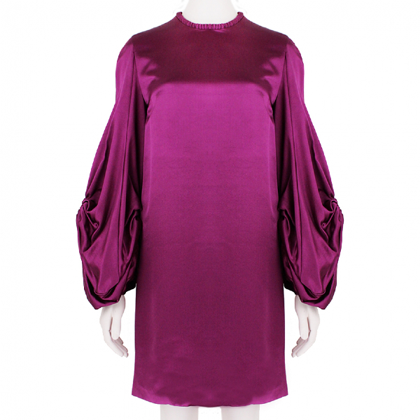 alexander mcqueen purple dress