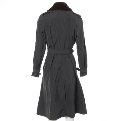 Pre-owned Lanvin Trench Coat In Grey