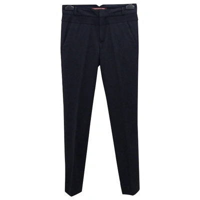 Pre-owned Comptoir Des Cotonniers Wool Trousers In Black