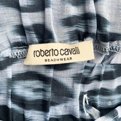 Pre-owned Roberto Cavalli Beachwear Swimwear In Blue