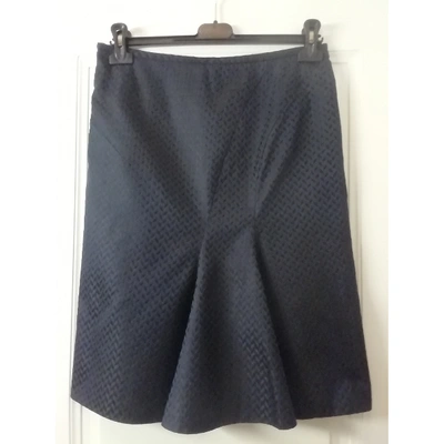 Pre-owned Armani Collezioni Silk Mid-length Skirt In Brown