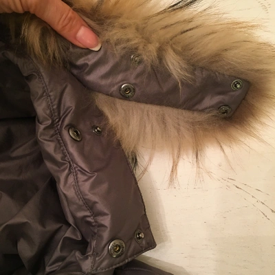 Pre-owned Moncler Long Purple Coat