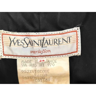 Pre-owned Saint Laurent Short Vest In Black