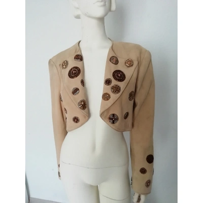 Pre-owned Jitrois Short Vest In Camel