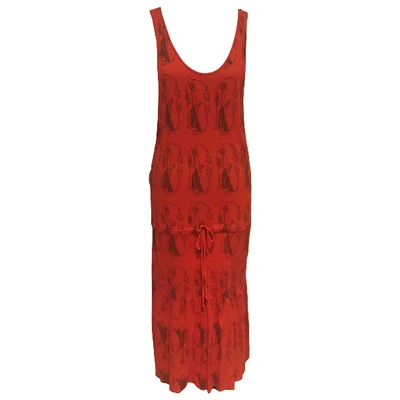 Pre-owned Alice Mccall Mid-length Dress In Red