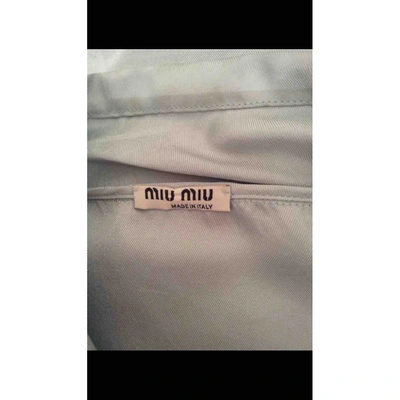 Pre-owned Miu Miu Shirt In Green