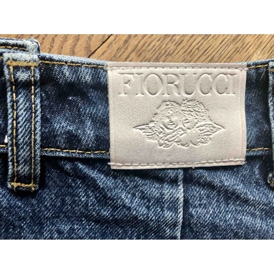 Pre-owned Fiorucci Mini Skirt In Blue