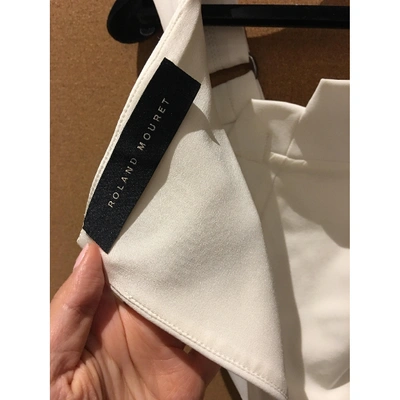Pre-owned Roland Mouret Vest In White