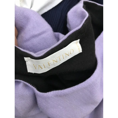 Pre-owned Valentino Wool Knitwear In Purple