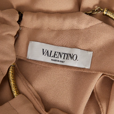 Pre-owned Valentino Beige Silk  Top