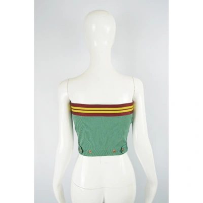 Pre-owned Jean Paul Gaultier Corset In Green