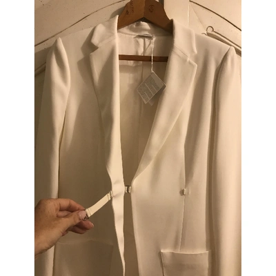 Pre-owned La Perla Coat In White