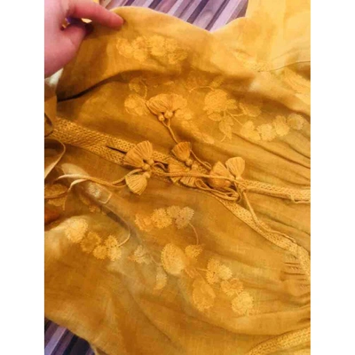 Pre-owned Vita Kin Yellow Linen Dress