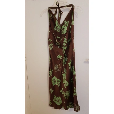 Pre-owned Hartford Silk Mid-length Dress In Other