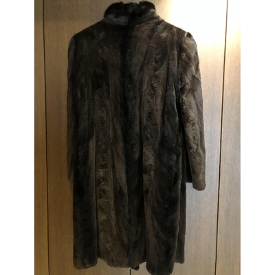 Pre-owned Ulyana Sergeenko Black Mink Coat