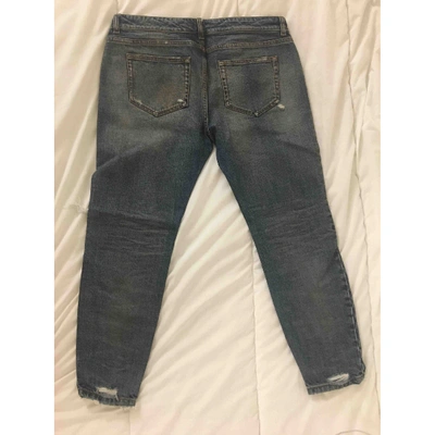 Pre-owned Faith Connexion Blue Cotton - Elasthane Jeans