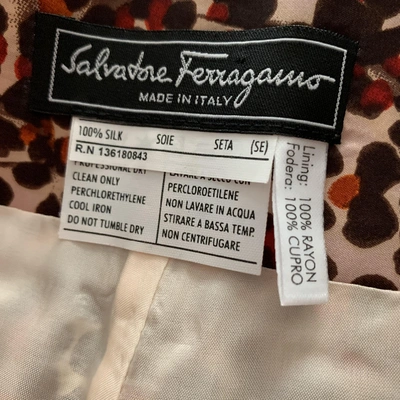 Pre-owned Ferragamo Multicolour Silk Skirt