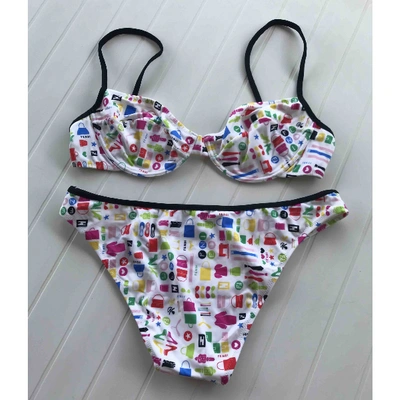 Pre-owned Fendi Two-piece Swimsuit In Multicolour