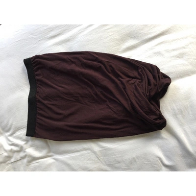 Pre-owned Alexander Wang T Burgundy Skirt