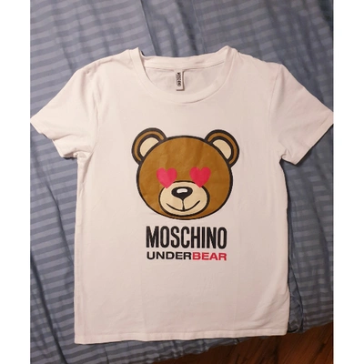 Pre-owned Moschino Jumper In White