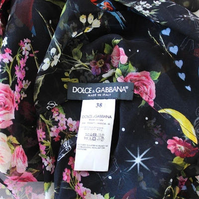 Pre-owned Dolce & Gabbana Silk Blouse In Black