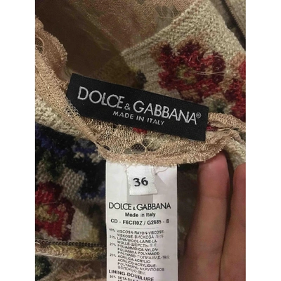 Pre-owned Dolce & Gabbana Beige Dress