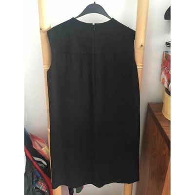 Pre-owned Balenciaga Silk Mid-length Dress In Black