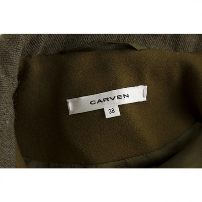 Pre-owned Carven Khaki Wool Jacket